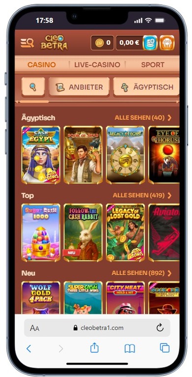 Cleobetra Casino mit schneller Auszahlung.