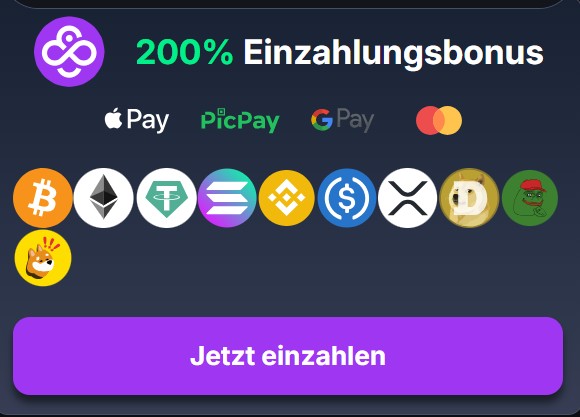 Coin Casino 200% Bonus.