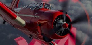 Wie erreicht man den pinken Multiplikator in Aviator? Rotes Aviator-Flugzeug mit pinkfarbenen Multiplikatoren.