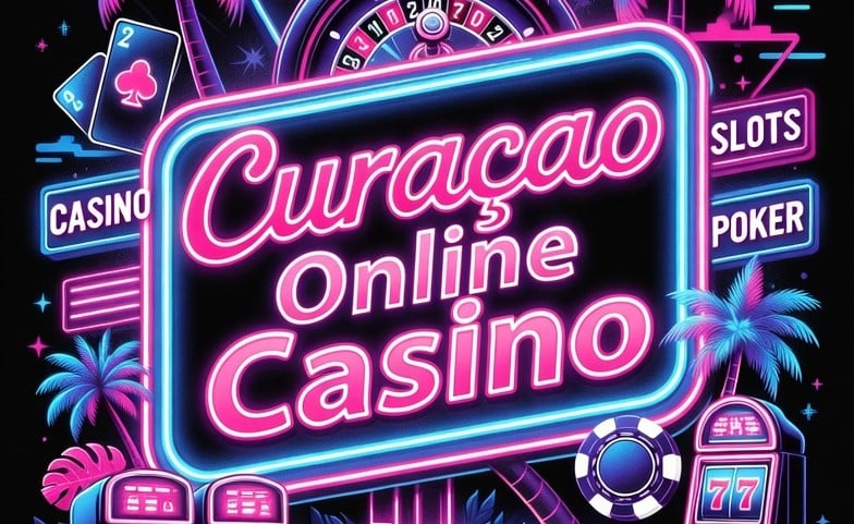 Bild mit einem Schild mit der Aufschrift Curacao Online Casino.
