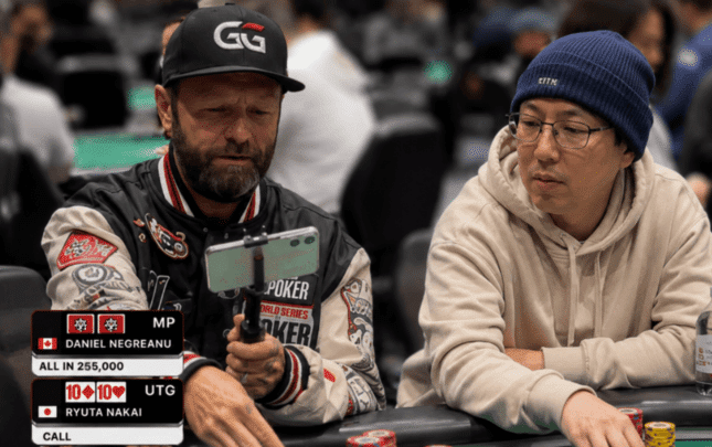 WSOP 2026 - Daniel Negreanu gerät mit Pocket Aces ins Schwitzen - News.