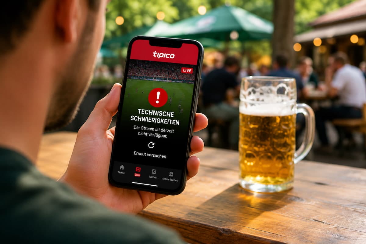 Störungen beim Tipico Live Übertragung des WM Eröffnungsspiels gestern zwischen Mexiko und Südafrika.