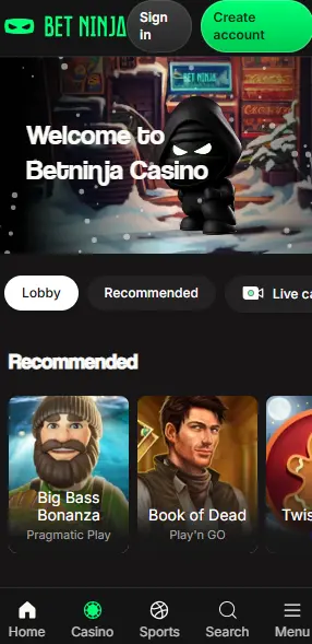 betninja kasino kotisivu