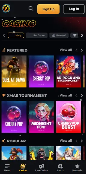 instant casino pelit