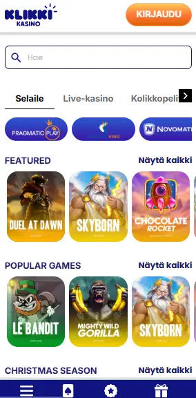 klikki kasino peliaula selaile