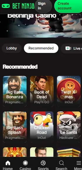 betninja suositellut pelit