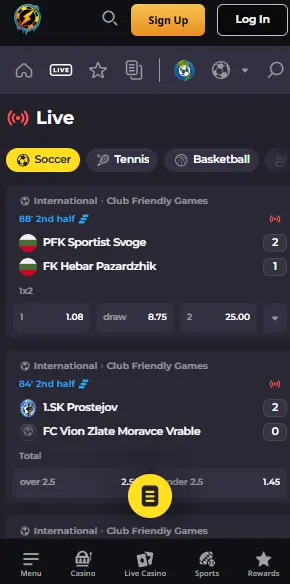 instant casinon live vedonlyönti