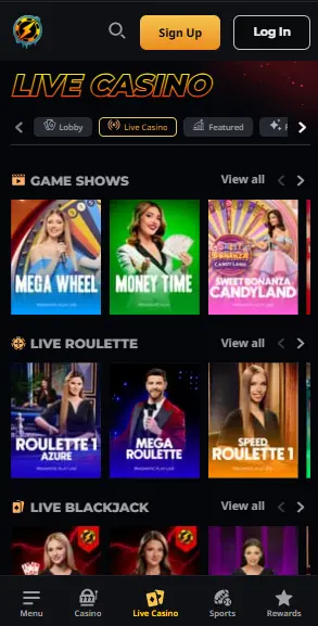 instant casino live kasino