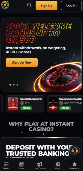 instant casino vedonlyöntisivusto