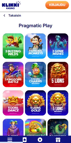 klikki kasino pragmatic play live kasino