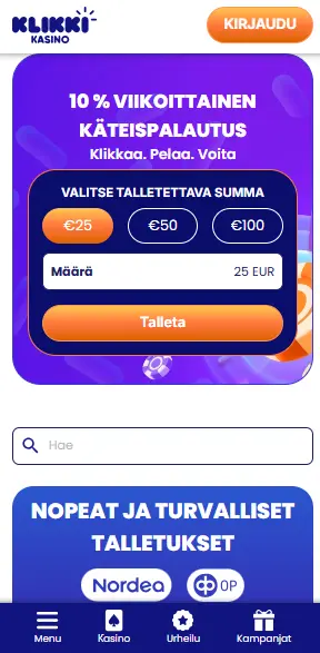 klikki kasino etusivu