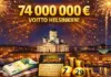 Tammikuussa 2026 Helsinkiläinen nettipelaaja voitti 74 miljoonaa euroa Eurojackpot lotossa