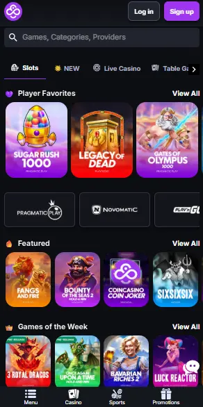 coincasinon kryptopelit