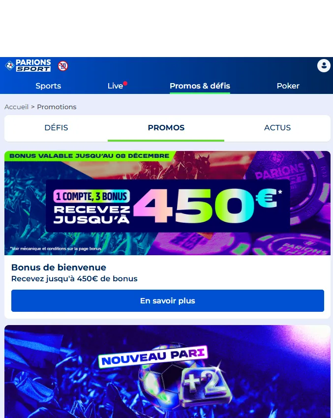 Parions Sport Casino en ligne français