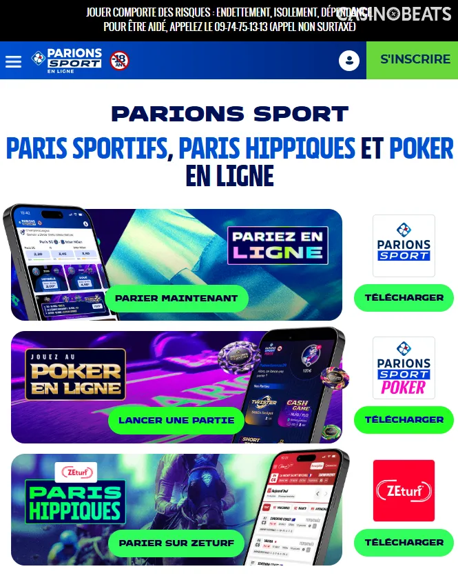 Parions Sport Casino en ligne
