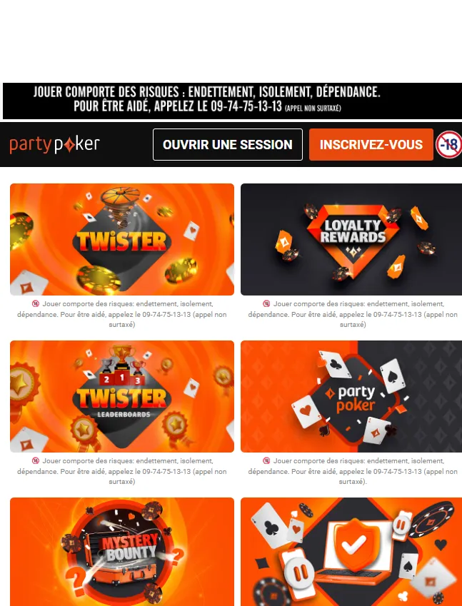 Partypoker casino en ligne français