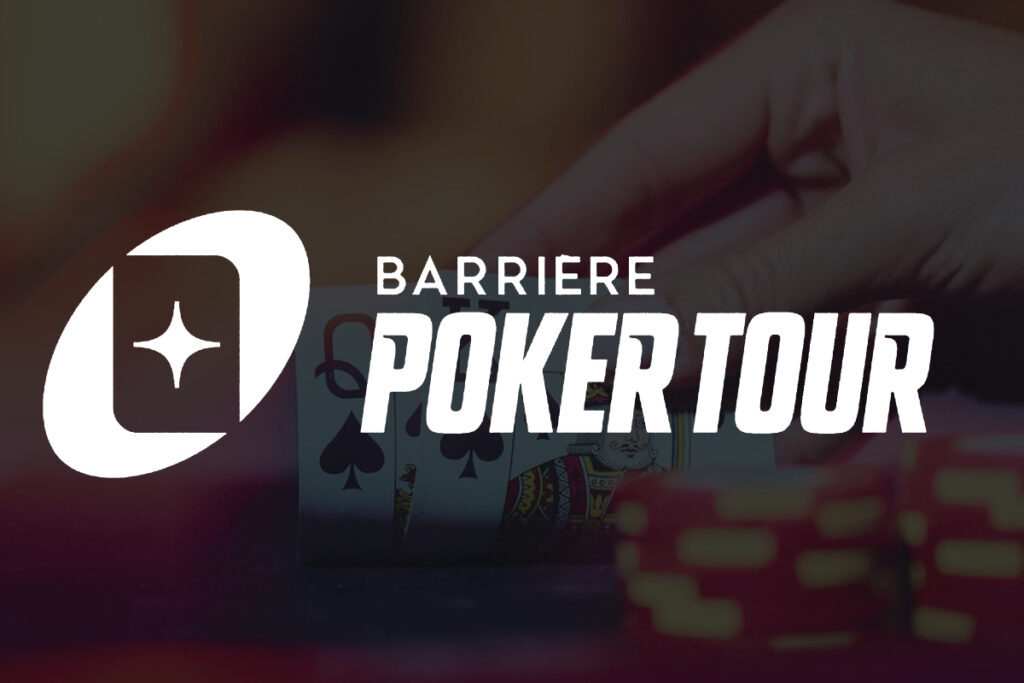 Visuel Barrière Poker Tour avec le logo BPT, illustrant le retour du circuit à Nice après 10 ans.