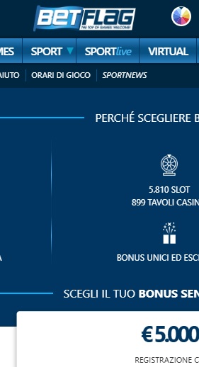 Betflag è una piattaforma che aggiorna periodicamente le sue promozioni, tutte molto interessanti