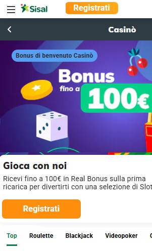 Sisal è un casino con SPID che offre interessanti incentivi sul primo deposito