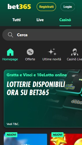 Bet365 è considerato uno dei casino con prelievo immediato più affidabili