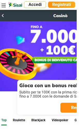 Sisal propone un ampio catalogo di giochi da casino, una piattaforma tra le più interessanti per i giocatori italiani
