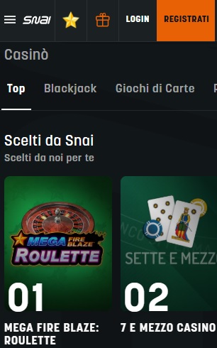 Snai è un brand tra i più famosi, vanta anche centinaia di agenzie fisiche presenti sul territorio