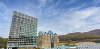 강원랜드를 사칭한 가짜 온라인 카지노가 등장함에 따라 온라인 카지노를 운영하지 않는다는 입장을 표명한 강원랜드의 외관