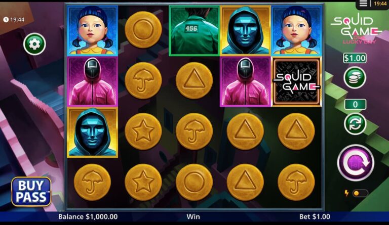 오징어게임 슬롯 인터페이스