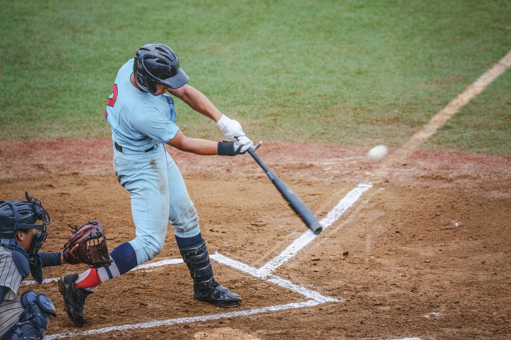 야구 경기 중 공을 치기 직전 타자