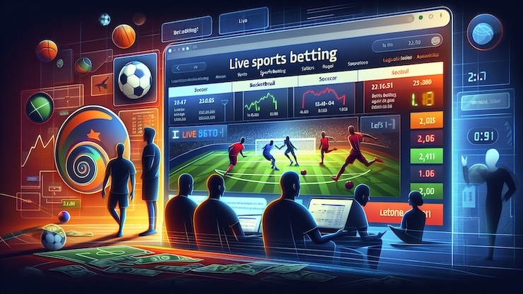 토토사이트를 통해 실시간으로 스포츠 경기를 관람하며 베팅하는 모습