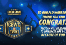 CGWC 후속 이벤트, 코인포커 PLO 애프터파티에서 $70,000 추가 상금 제공 코인포커 PLO 프로모션