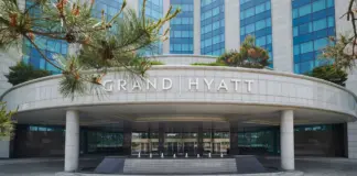 인천 파라다이스 그랜드 하얏트 호텔 입구