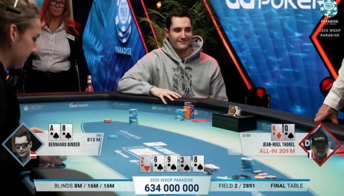 베른하르트 빈더 WSOP 슈퍼 메인 이벤트에서 우승한 베른하르트 빈더