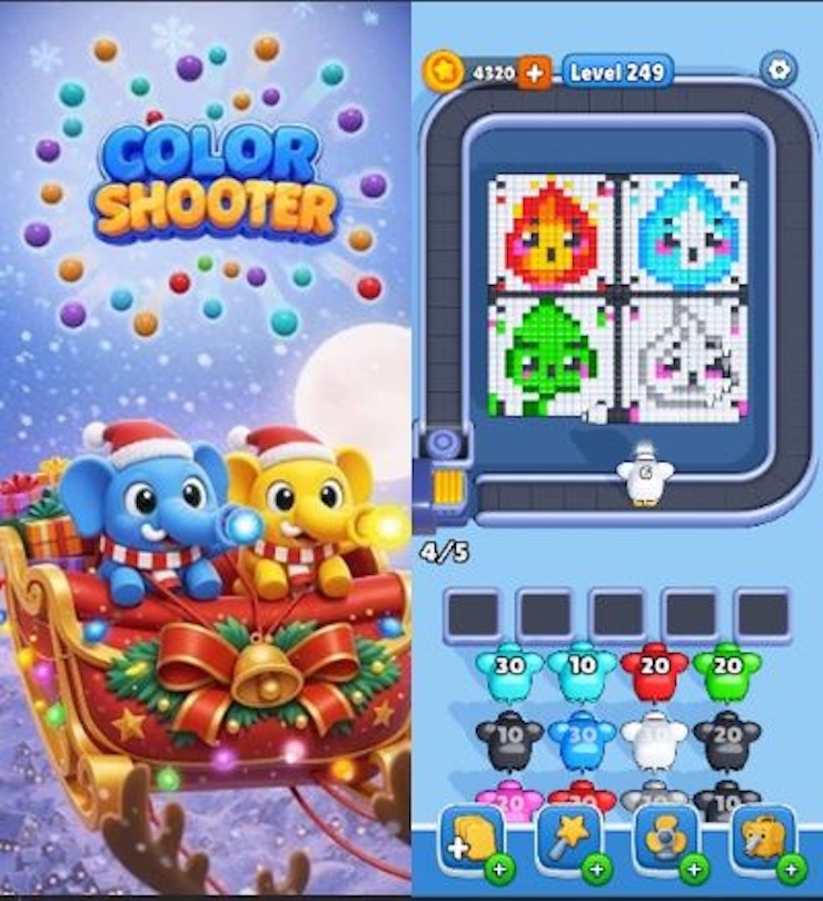 더블유게임즈 ai기반 게임 컬러슈터