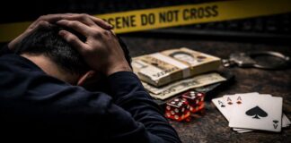 불법 도박 문제와 고개 숙인 남자