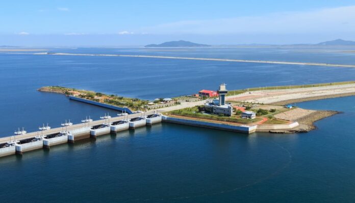 전북 부안에 위치한 새만금 방조제