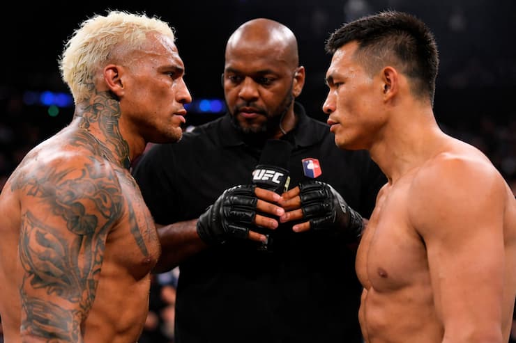 UFC 경기를 앞둔 두 선수