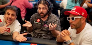 한순간의 실수… 제임스 카푸토, WSOP 파라다이스 슈퍼 메인 이벤트서 카드 버려 논란 파이널 테이블에서 큰 실수를 한 라이언 디파울로