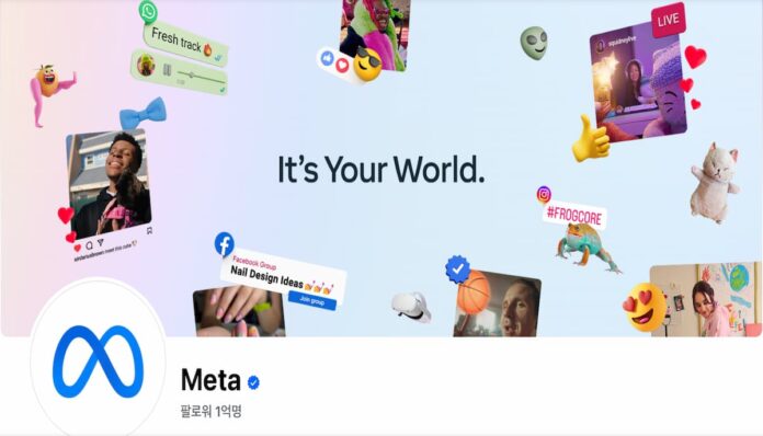 페이스북 페이지의 메타 팔로우