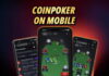 코인포커, 매월 $5,000 모바일 프리롤 토너먼트 개시 코인포커 모바일 이벤트 베너