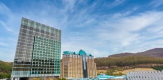 강원랜드가 위치한 하이원리조트 외관