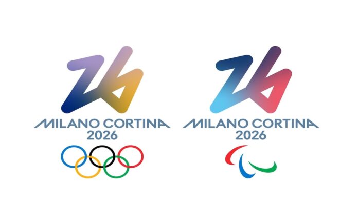 2026 밀라노 코르티나 올림픽 2026 밀라노·코르티나담페초 동계올림픽 공식 로고 이미지. 왼쪽은 올림픽 오륜과 함께한 대회 로고, 오른쪽은 패럴림픽 엠블럼이 함께 배치돼 있다