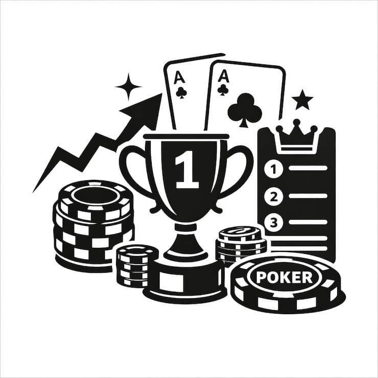 포커 랭킹전과 리그 참여를 상징하는 아이콘 이미지