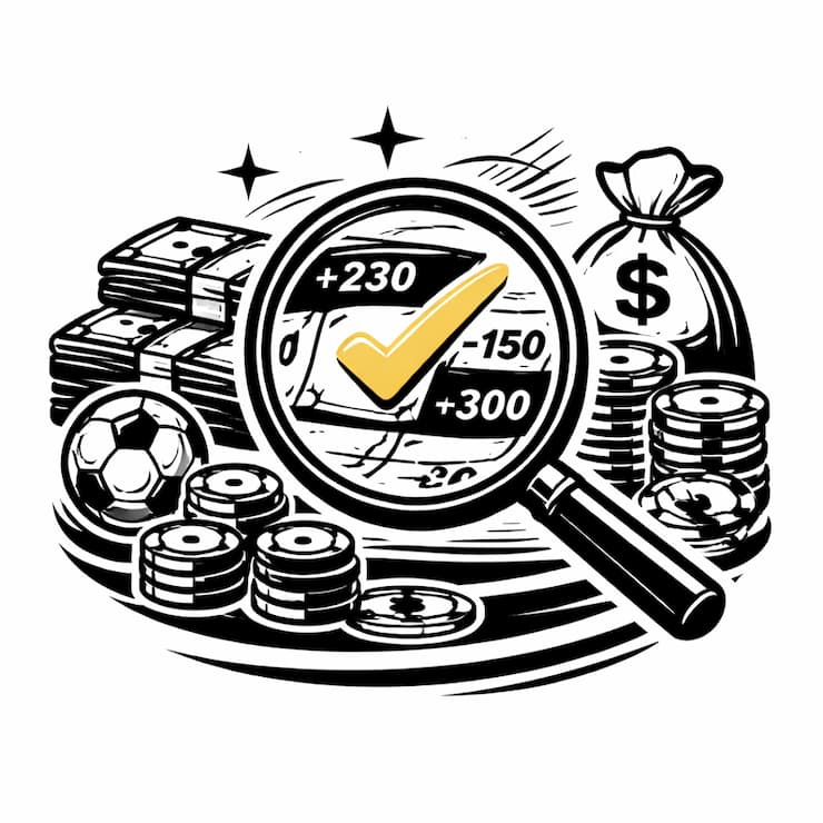 분석을 통해 가치있는 스포츠 베팅 배당률을 찾는 모습