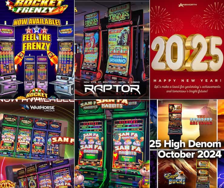 다양한 테마의 아인스워스 슬롯 머신