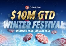 코인포커 윈터 페스티벌 기록 경신: Yafish 역대급 런, Ch1dd3nl4y3r $50 새틀라이트로 $28,800 달성 $10M 겨울 마스터즈 페스티벌 이벤트