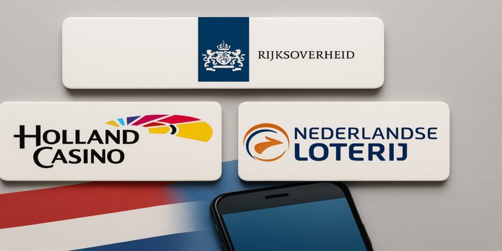 compilatie logos rijksoverheid, holland casino, nederlandse loterij