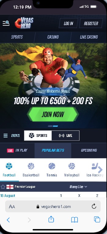 Beste overall PayPal Casino Vegas Hero