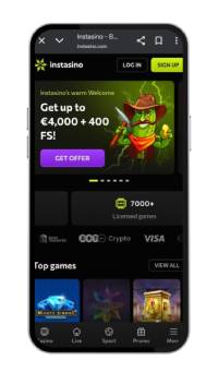 Instasino zonder limieten