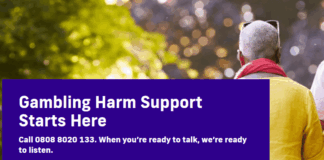 De website van GamCare en hun Money Guidance Service voor gokverslaafden